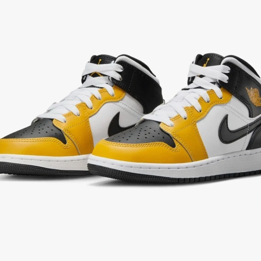 Nike Air Jordan Mid Sneakers - Black, White, Yellow toddler sz 10C nwob, 015